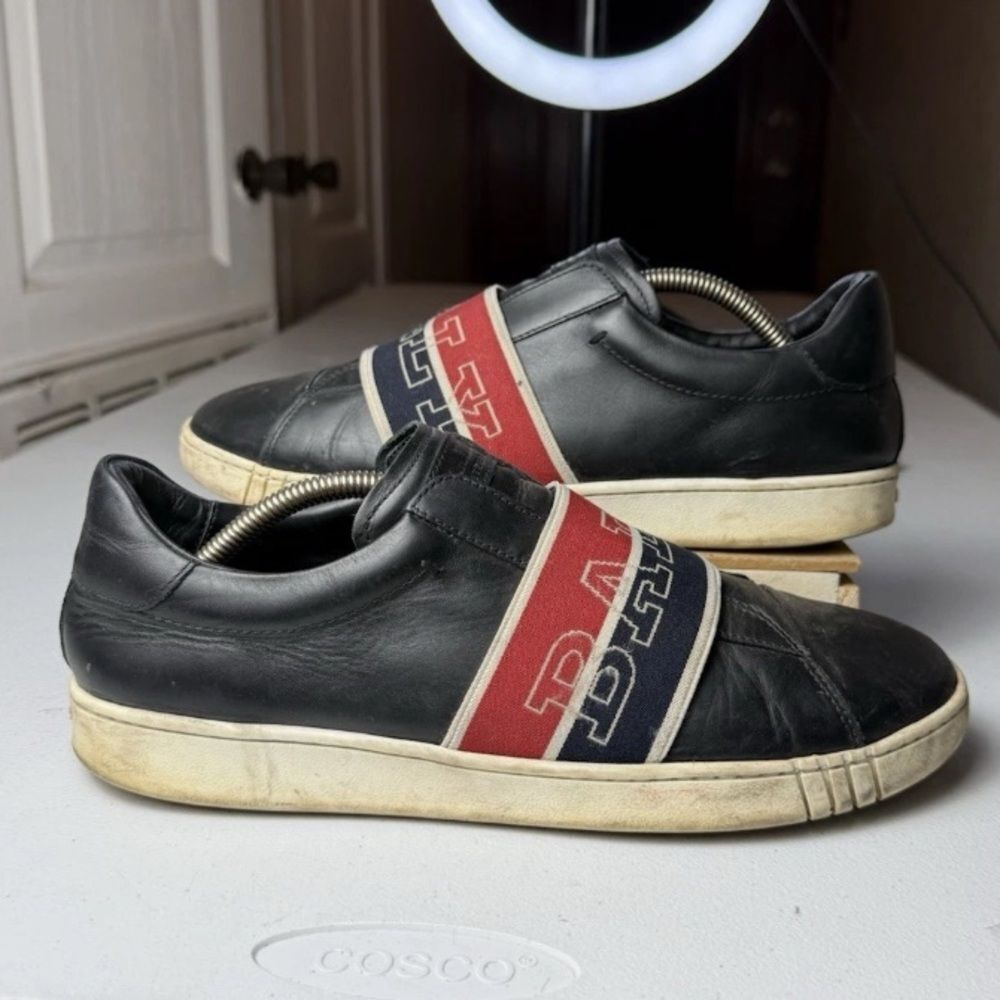 BALLY Men's Wictor Calf Slip On Logo Band Sneaker Sz 9